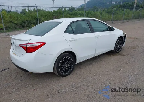2015 Toyota Corolla S Plus from USA, damaged, VIN 2T1BURHE2FC387716
